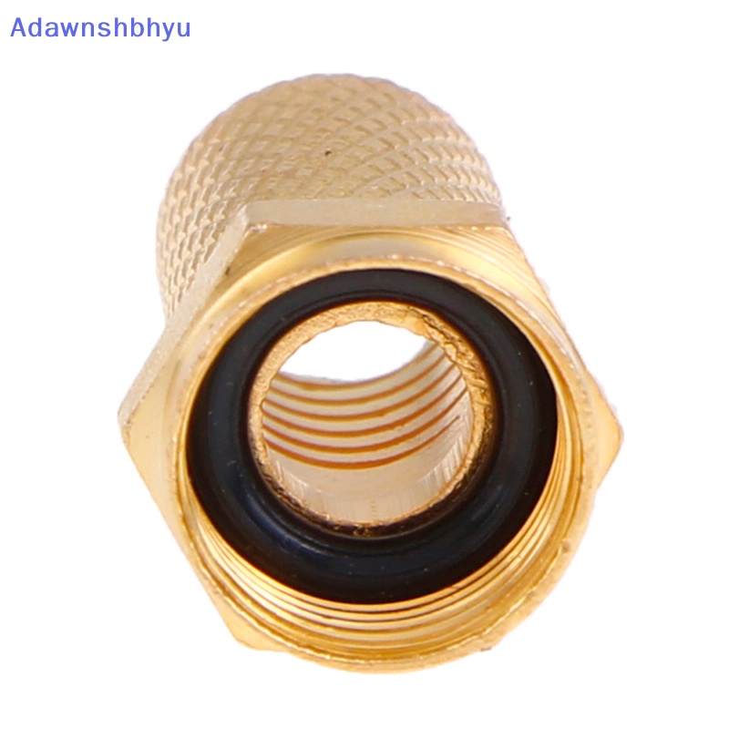 Adhyu 10Pcs Colokan Konektor Kabel Coaxial Tipe Twist on RG6 F Brass Connector Copper ID