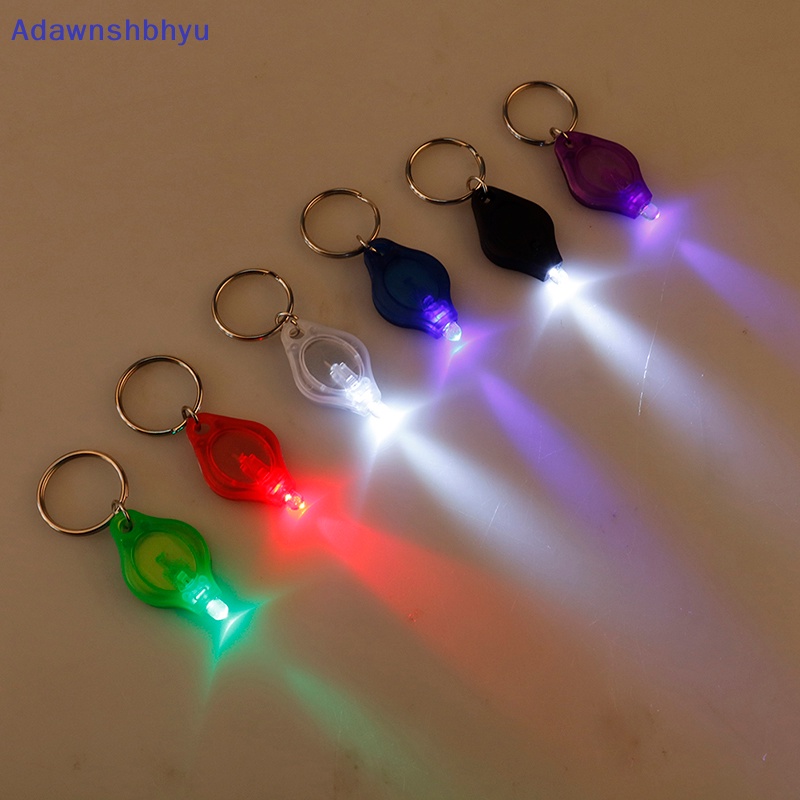 Adhyu Mini super micro Terang Cahaya LED camping Senter keyring Gantungan Kunci torch lamp ID