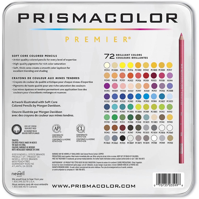 

Prismacolor Premier Soft Core 72 Colors Prisma Color Isi 72 Warna - KUPU-KUPU