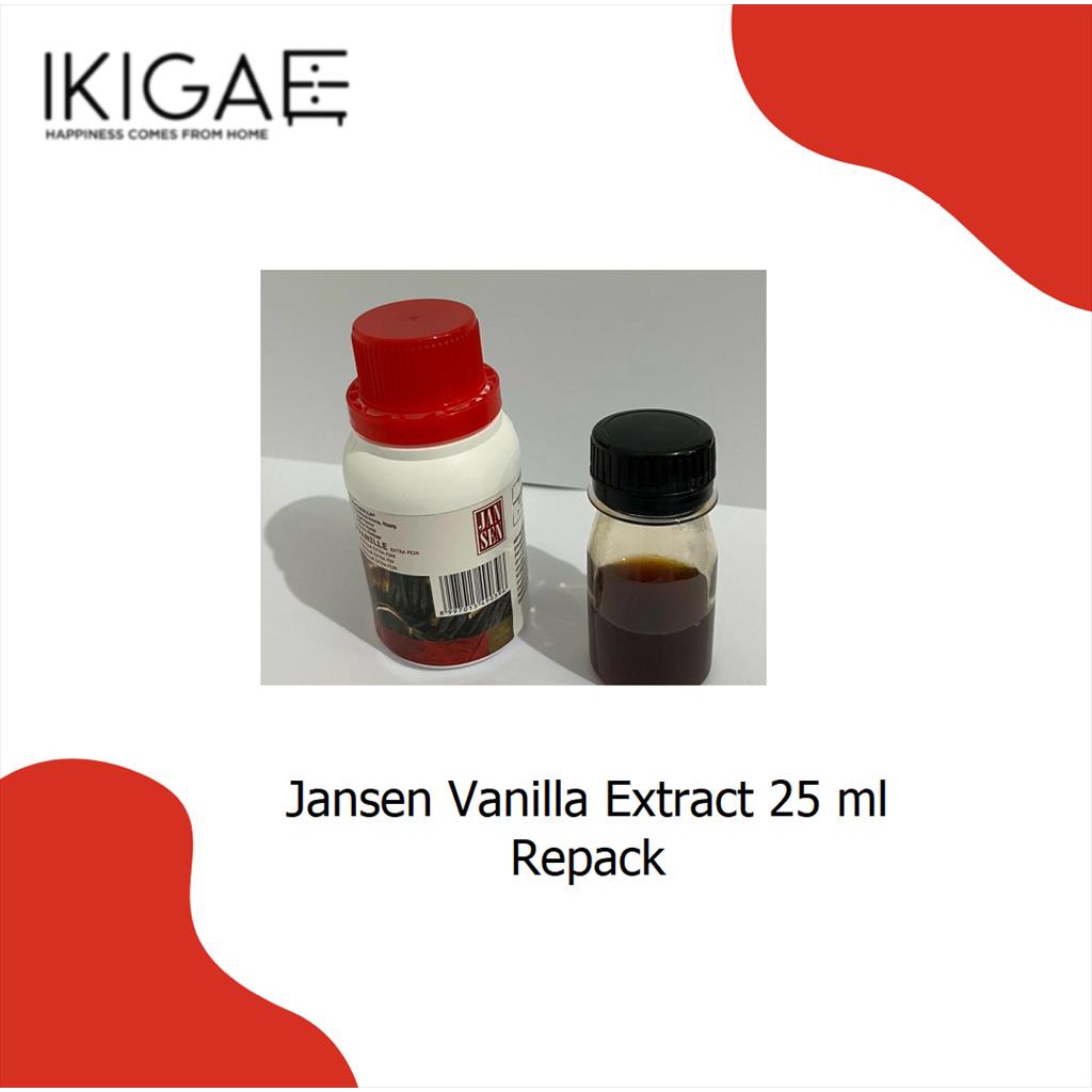 JANSEN VANILLA / VANILI EXTRA  FINE / PERISA VANILA PASTA 25 ML REPACK