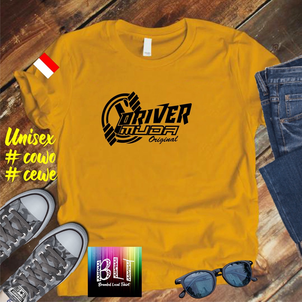Cod/Kaos Driver muda bendera/ kaos pria kaos murah wanita pria distro