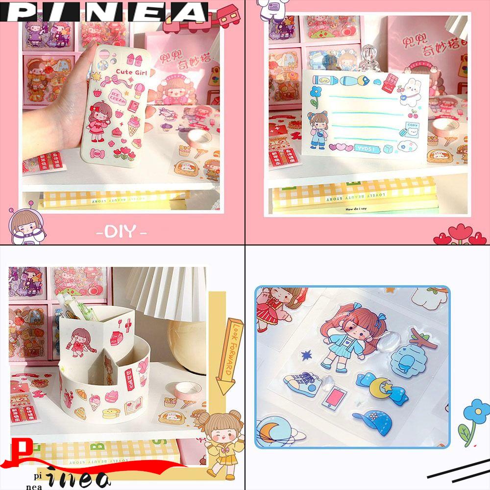 Nanas 100lembar/set Stiker Kartun Anti Air Dekorasi Laptop Scrapbooking