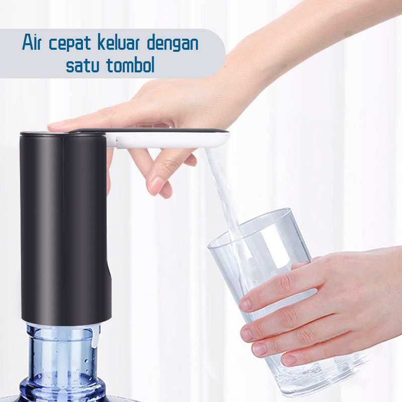 POMPA V66 Pompa Air Galon Elektrik Foldable Water Pump Botol Dispenser Otomatis Wireless Rechargeable Water Dispenser Portable