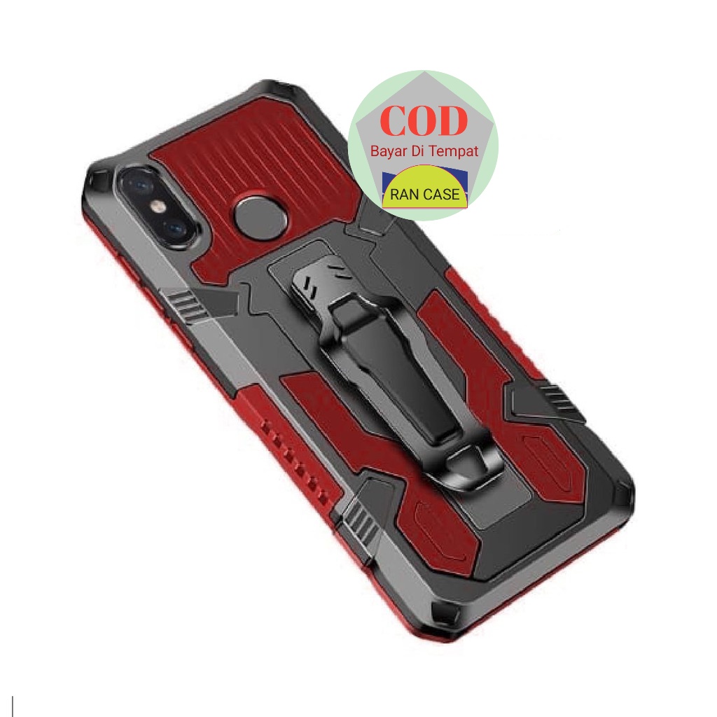 XIAOMI REDMI NOTE 5Pro CASE KRYSTAL SILIKON RUGGED KICK STANDING BACK KLIP HARDCASE ROBOT NEW