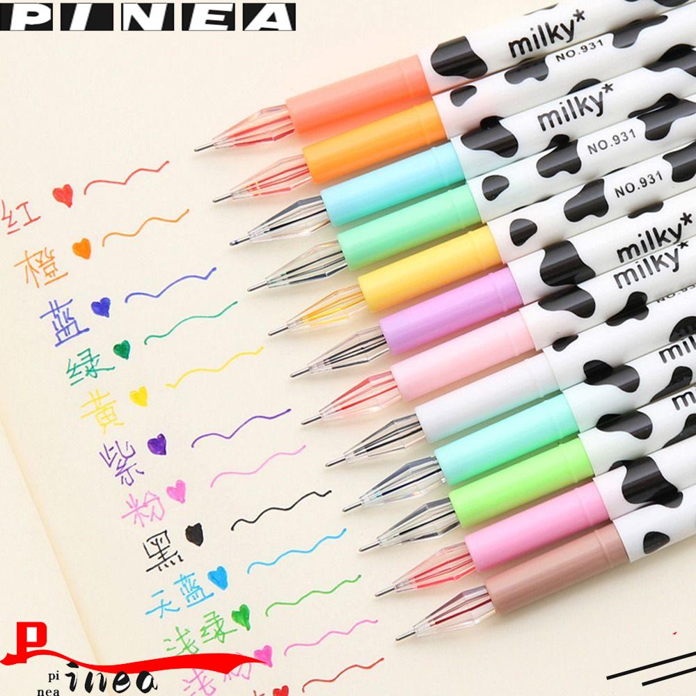 Nanas 12warna /Set Gel Pen Kreatif Alat Tulis Kartun Siswa Hadiah Berlian Tip Pen