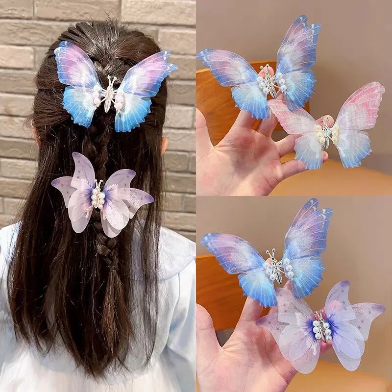 Klip Rambut Kupu-Kupu Baru Korea Fashion Musim Panas Hair Pin Besar Hair Claw Hair Clips Untuk Aksesoris Rambut Wanita