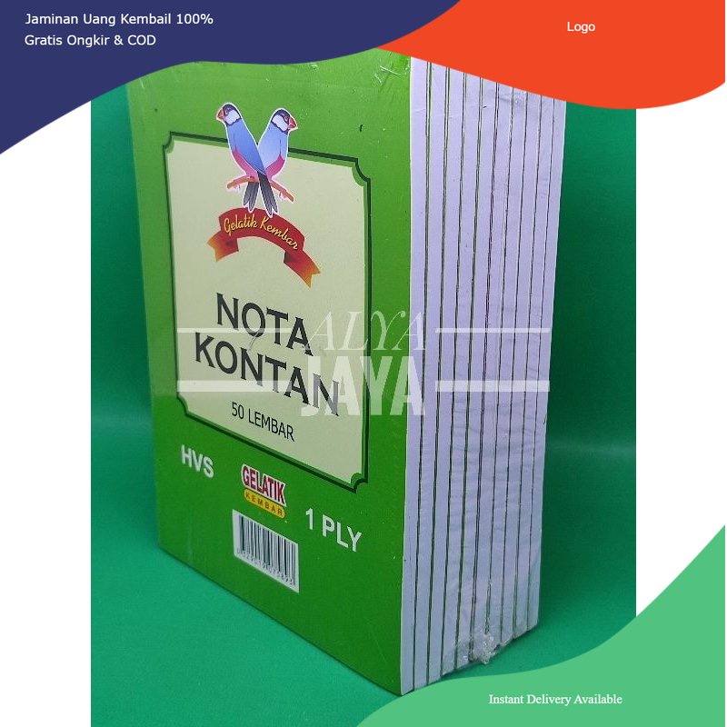 Buku Nota Kontan 1 ply 1 Pak Isi 10 Buku