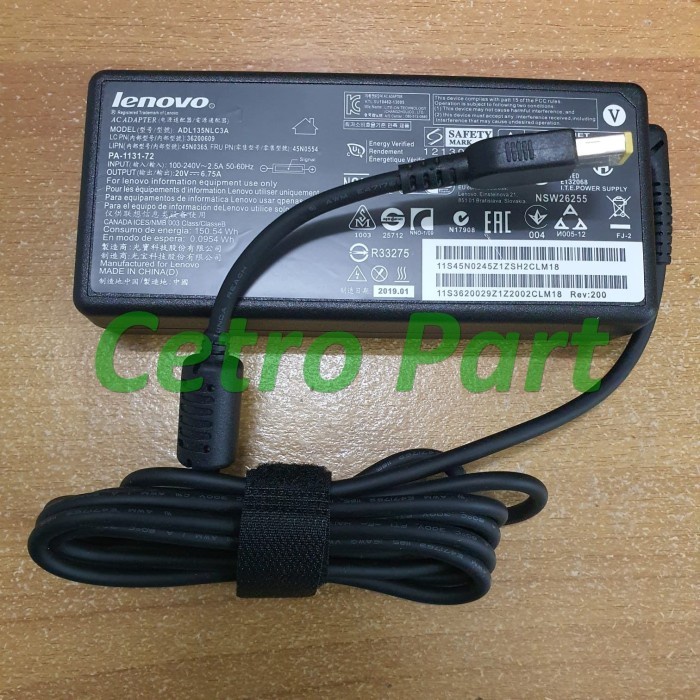 Adaptor Charger LEN IdeaPad L340 L340-17IRH L340-15IRH 20V 6.75A 135W USB