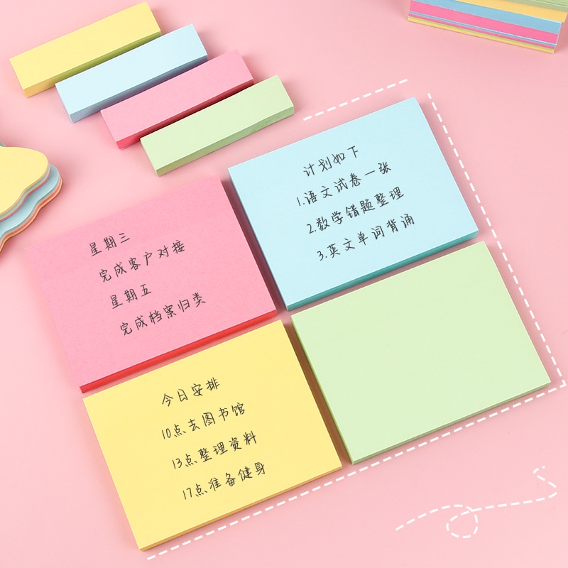 MEMO STICK / STICKIE NOTE / STICKY NOTE POLOS 4 WARNA KOTAK 76*76 MM