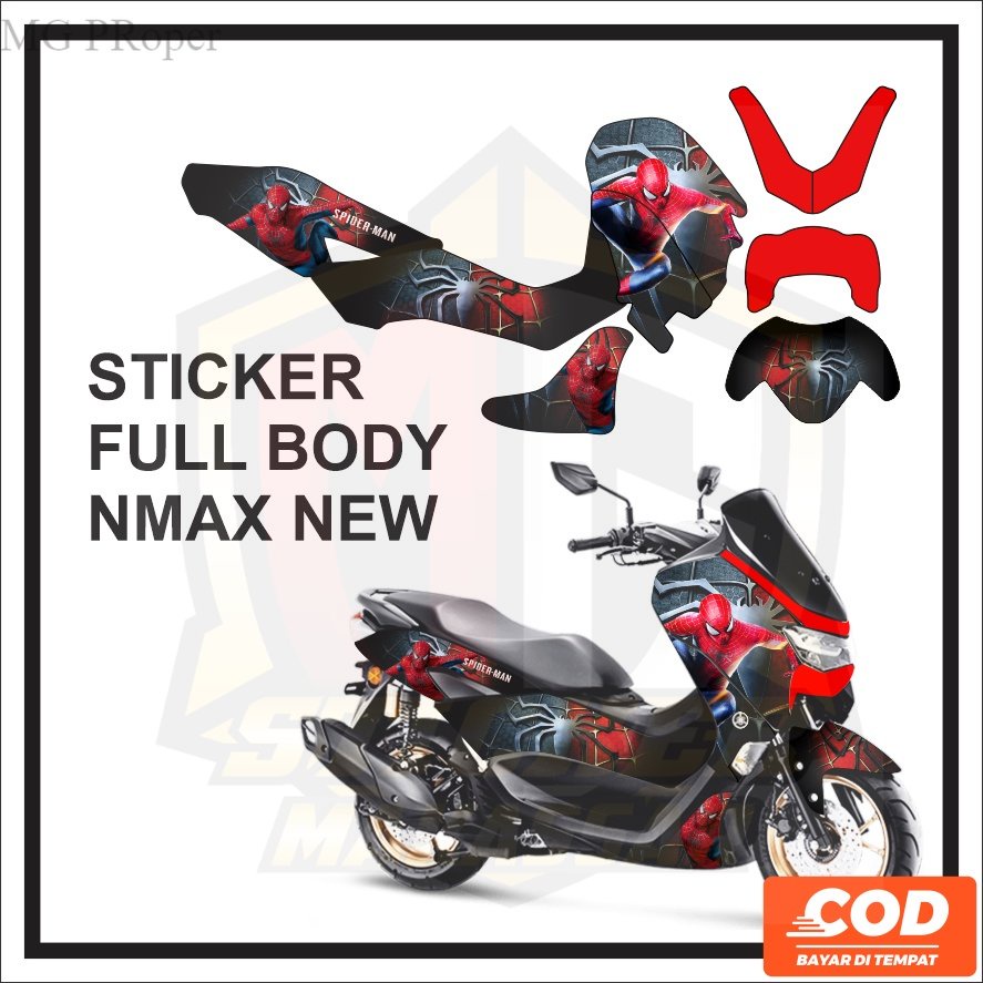Stiker Striping Decal NMAX NEW       Variasi Aksesoris Emblem   ALL NEW NMAX N MAX Full Body FullBod