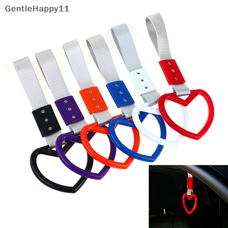 Gentlehappy Tsurikawa Ring Heart JDM Kereta Bis Gagang Strap Drift Tali Drift Auto Decor id