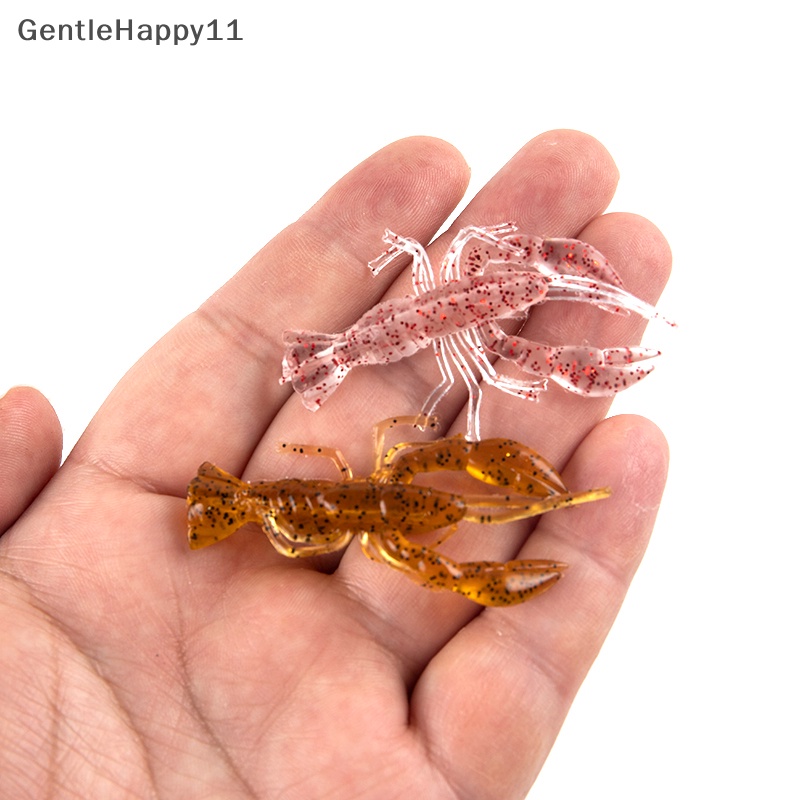 Gentlehappy 5 Pcs 5.5 cm /1.5g Buatan Palu Udang Silika Gel Lembut Umpan Renang Simulasi Udang Bionic Umpan Memancing Memikat id