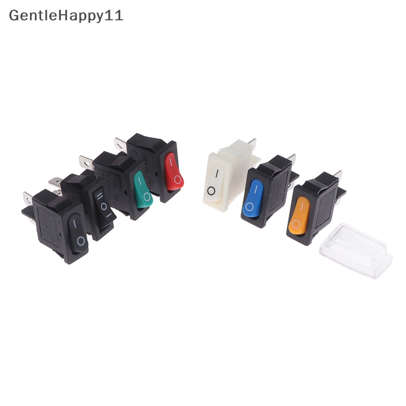 Gentlehappy 5pcs KCD1-110 9.5x21mm Rocker Switch ON/OFF 2pin Instrumen Power Switch id