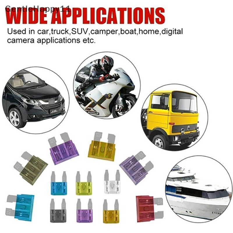 Gentlehappy 300 /120 /60Pcs Kit Sekring Mobil Truck Blade The Fuse Asuransi Insert Auto Accessorie id