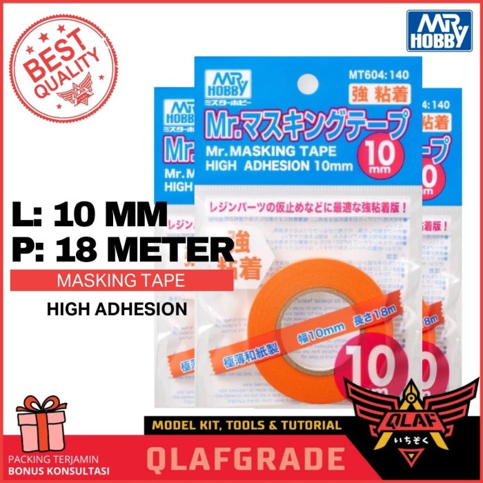 

NEW SALE TERLARIS MASKING TAPE HIGH ADHESION 10MM super kuat mr. hobby seloptip kertas