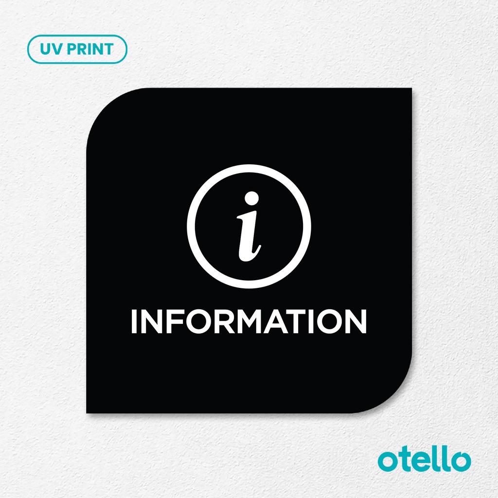 Information Signage Board Akrilik Tempel Dinding Papan Acrylic Sign Board Signage Tempel Dinding Tulisan Informasi Label Tanda Petunjuk Rambu Aklirik UV Print