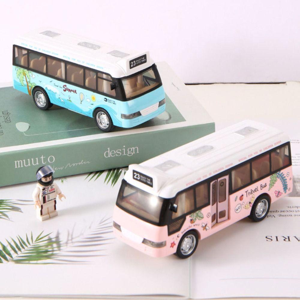 Lanfy Model Bus Wisata Mainan Kendaraan Model Bus Mainan Mobil Diecasts Mainan Mobil Indah Model Bus Paduan Kota Wisata Mobil Untuk Hadiah Ulang Tahun