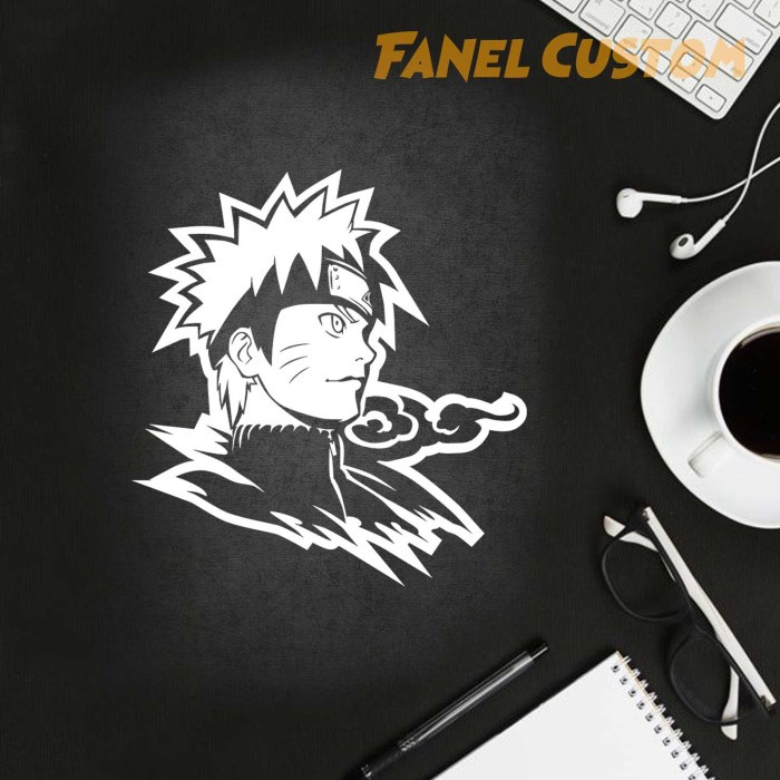 

[PS] STIKER NARUTO MOBIL CUTTING STICKER MOTOR MOBIL - 13CM, Putih