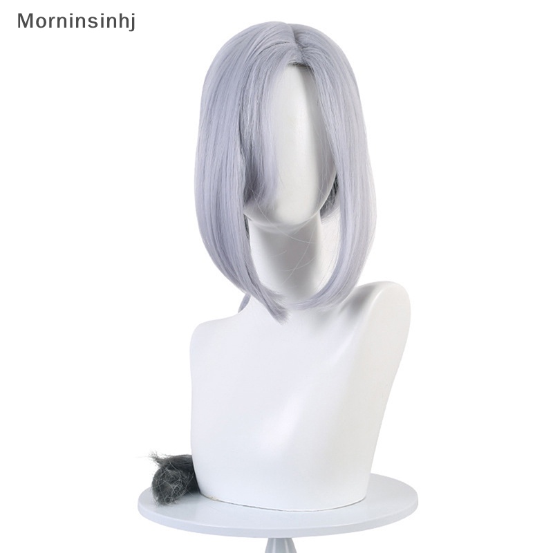 Mornin Game Genshin Impact Shenhe Cosplay Wig Warna Biru Putih Kepang Panjang Rambut 80cm id