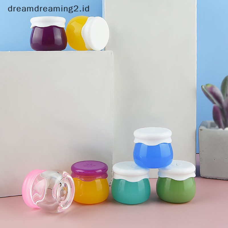 (drea) 1pc Toples Kosmetik Botol Isi Ulang Kosmetik Kosong Kecil Plastik Eyeshadow Makeu //