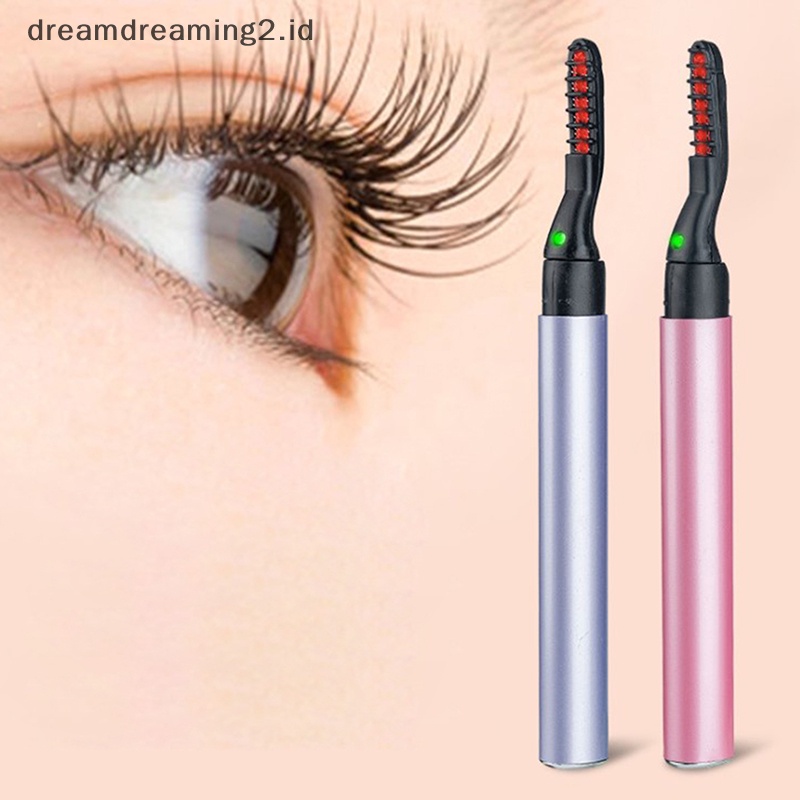 (drea) Makeup Portable Pen Style Electric Heated Eyelash Curler Makeup Bulu Mata //