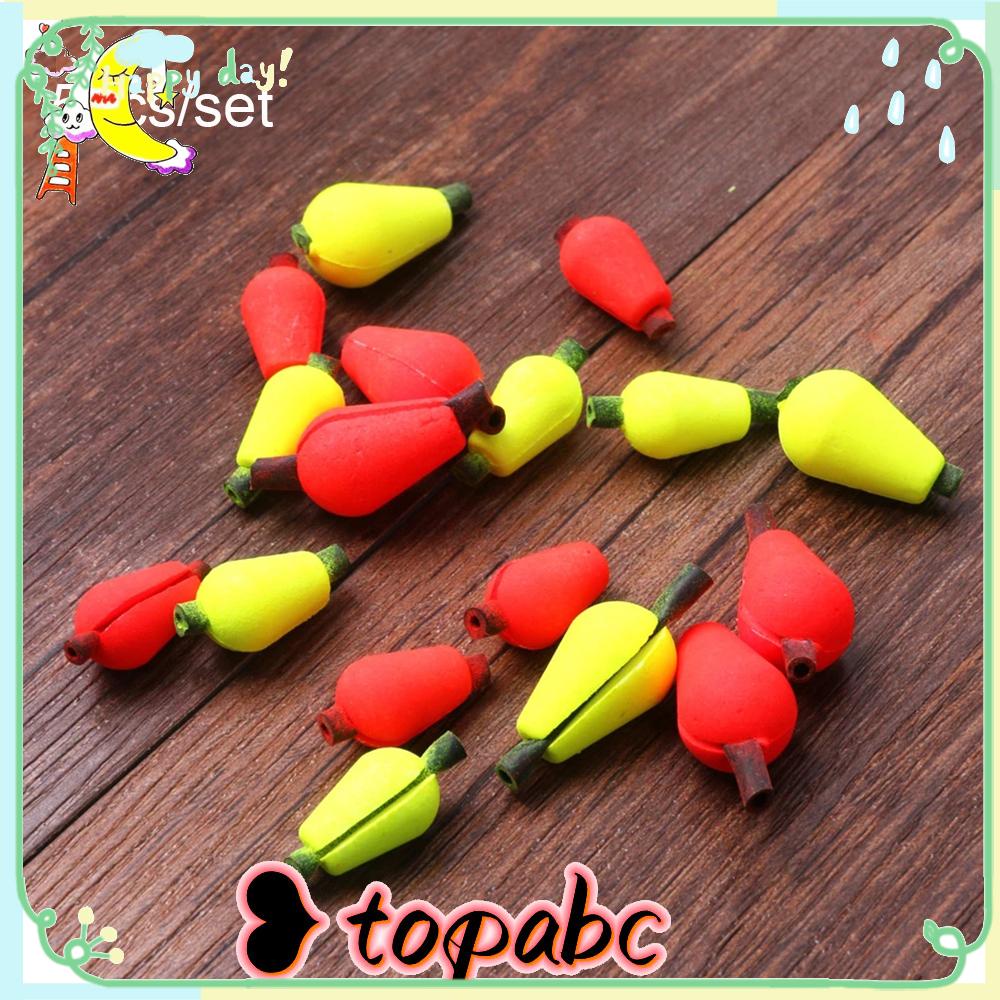 TOP 5pcs Pelampung Bobbers Pancing Lalat Bahan Rigging Snap-on Kualitas Tinggi Tetesan Air