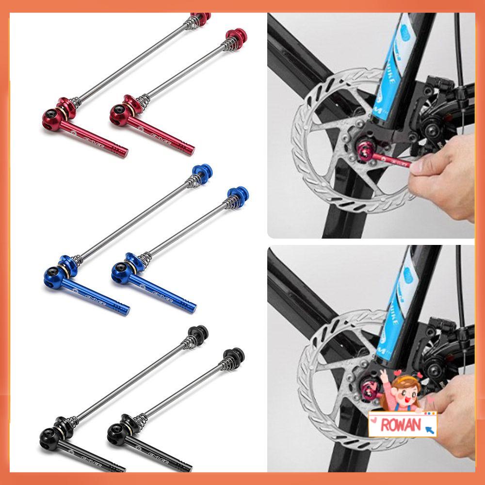 R-FLOWER 1pasang Tusuk Titanium Ti Aksesoris Sepeda Ringan Quick Release Cycling Hub
