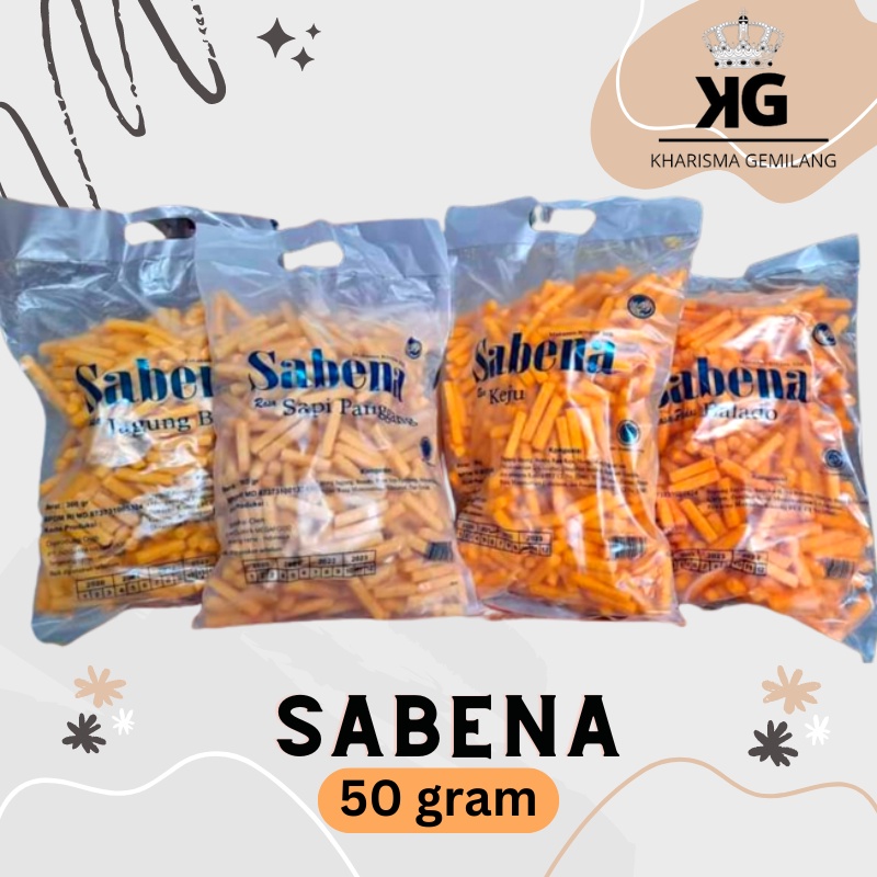 

SABENA - SABENA KECIL 50g Rasa jagung keju balado sapi panggang Sabena Biscuit Snack anak Cemilan Enak Asin Gurih Pedas