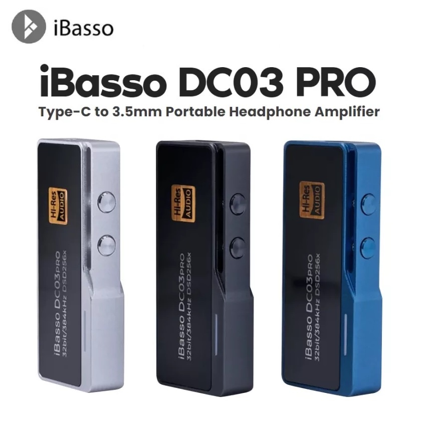 PNK23 iBASSO DC03 PRO - Type-C to 3.5mm Portable Headphone Amplifier