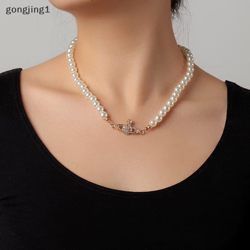 Ggg Kalung Vintage Wanita Saturn Kalung Liontin Jewelry ID