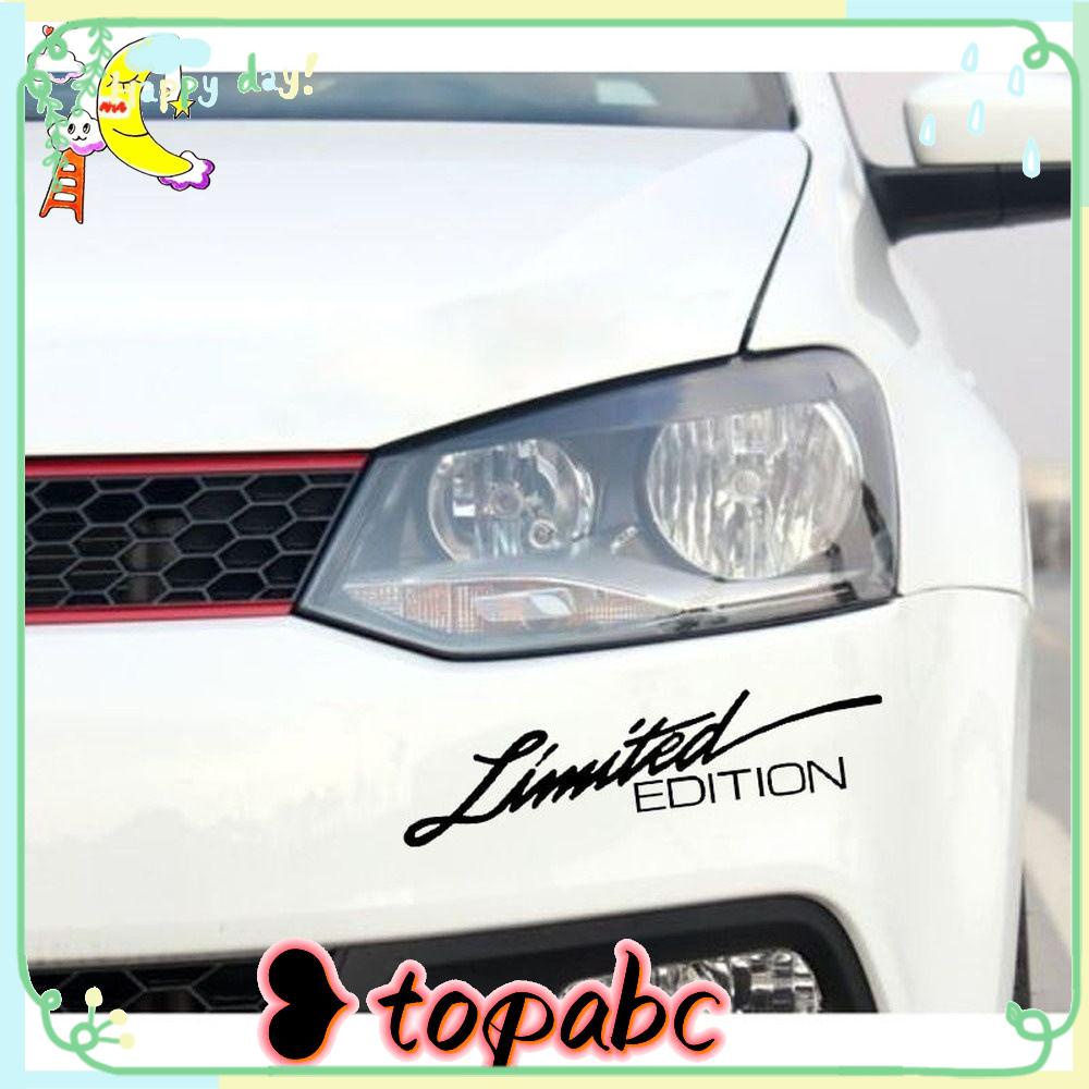 TOP 16*3.8cm Stiker Mobil Huruf Keren Kreatif Jendela Vinyl
