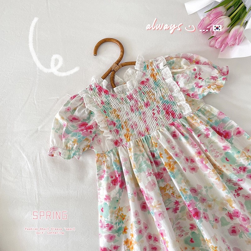 2-6thn | DRESS ANAK KOREA PESTA ELEGAN FORMAL PEREMPUAN cat MDD MP