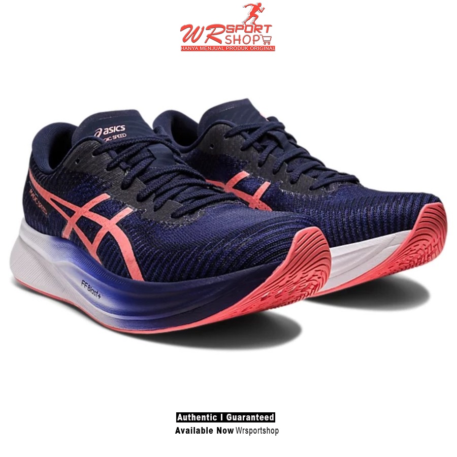 Sepatu Lari Wanita Asics MAGIC SPEED 2 Indigo Blue Papaya ORIGINAL