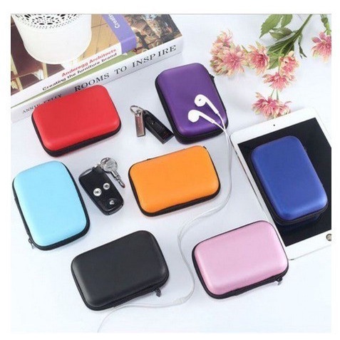 Pouch Earphone Dompet Case Earphone Charger Pouch Lipstik Mini Serbaguna Pouch Earphone