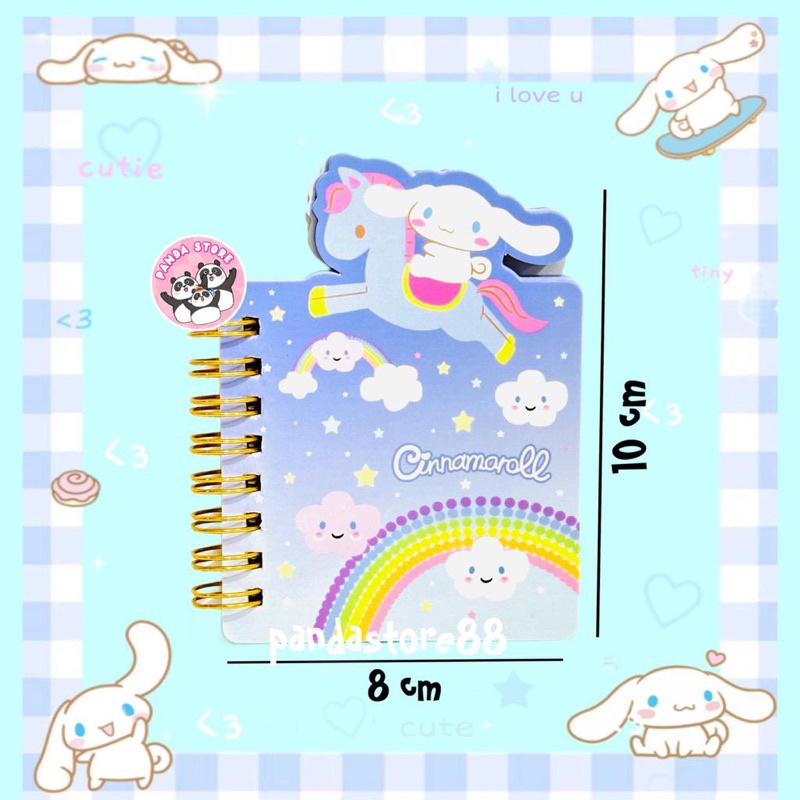 Buku Notes Sanrio Premium Quality Cinnamonroll Kuromi Melody