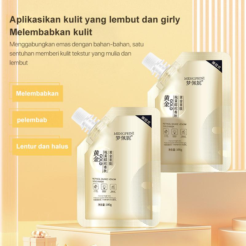 Gold Masker versi upgrade dengan molekul emas Retinol Snake Venom Mask