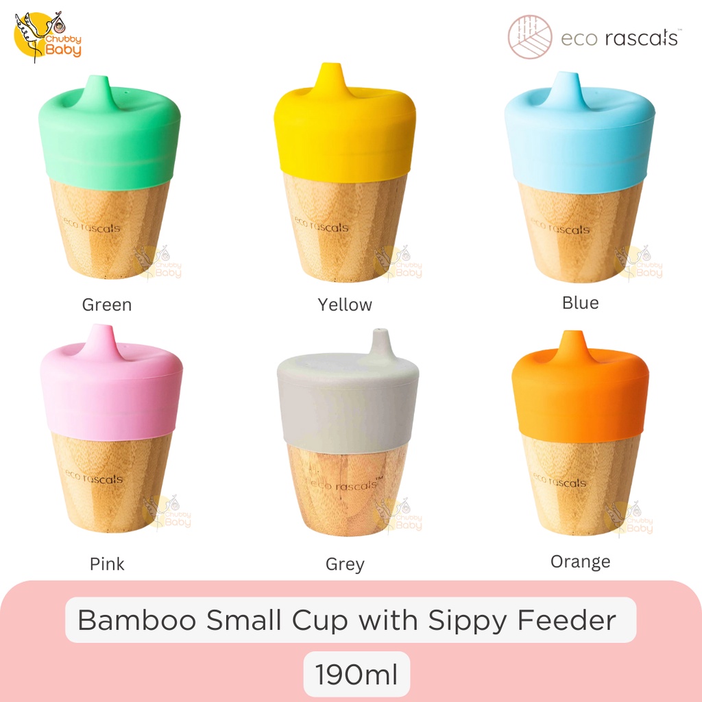 Eco Rascals Bamboo Small Cup with Sippy Feeder | Gelas Minum