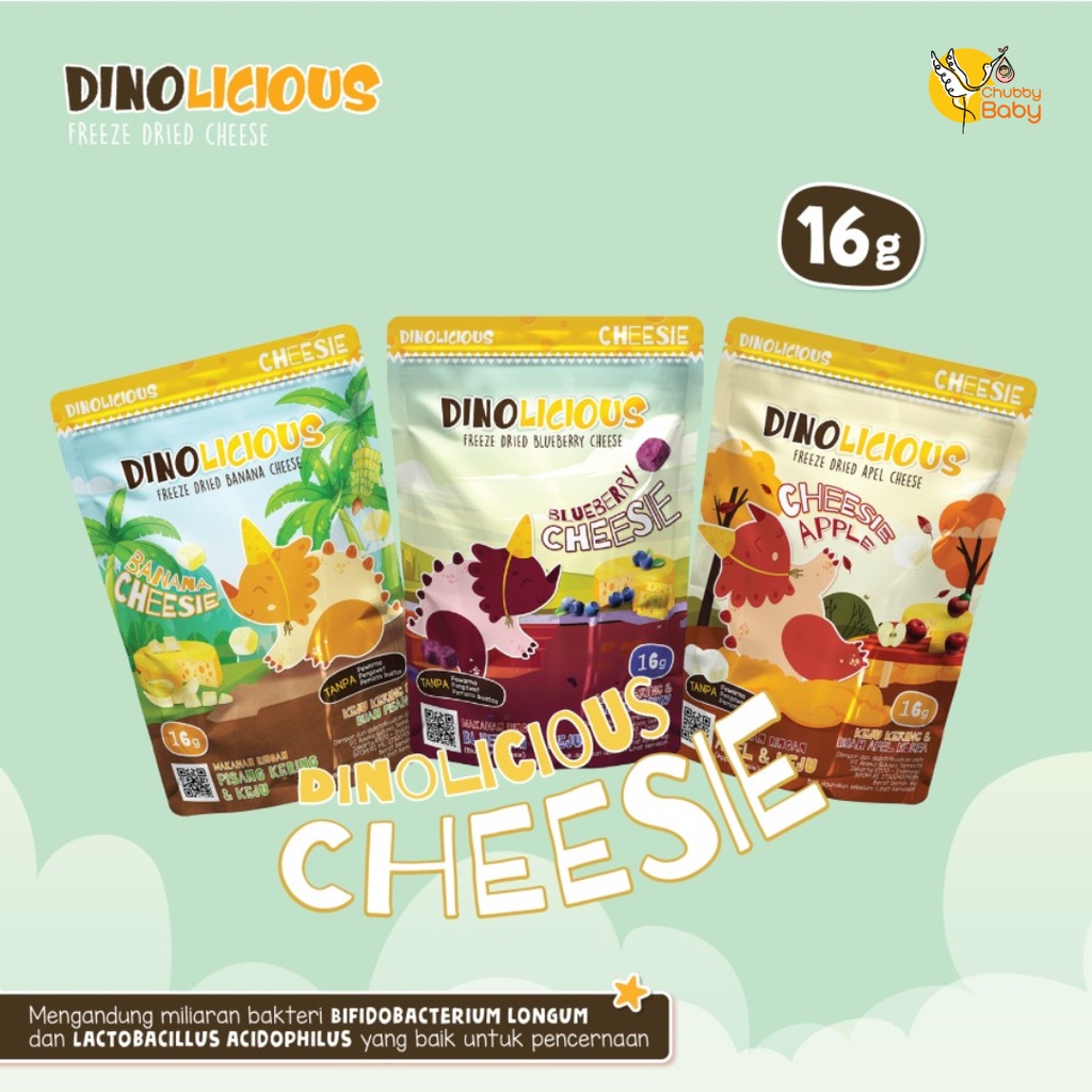 Dinolicious Cheesie - Cheese &amp; Fruit Cube | Snack Bayi