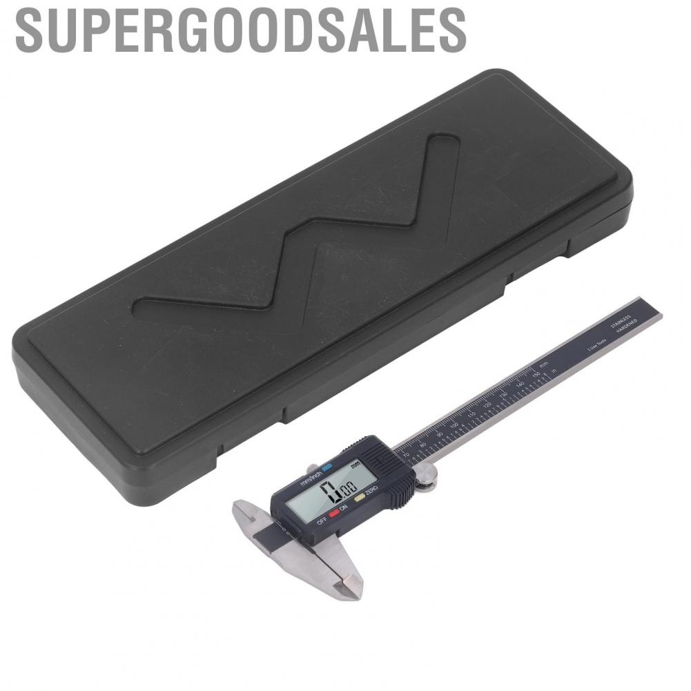 Supergoodsales Vernier Caliper  Stainless Steel Easy Operation 0‑150mm Digital for Measuring