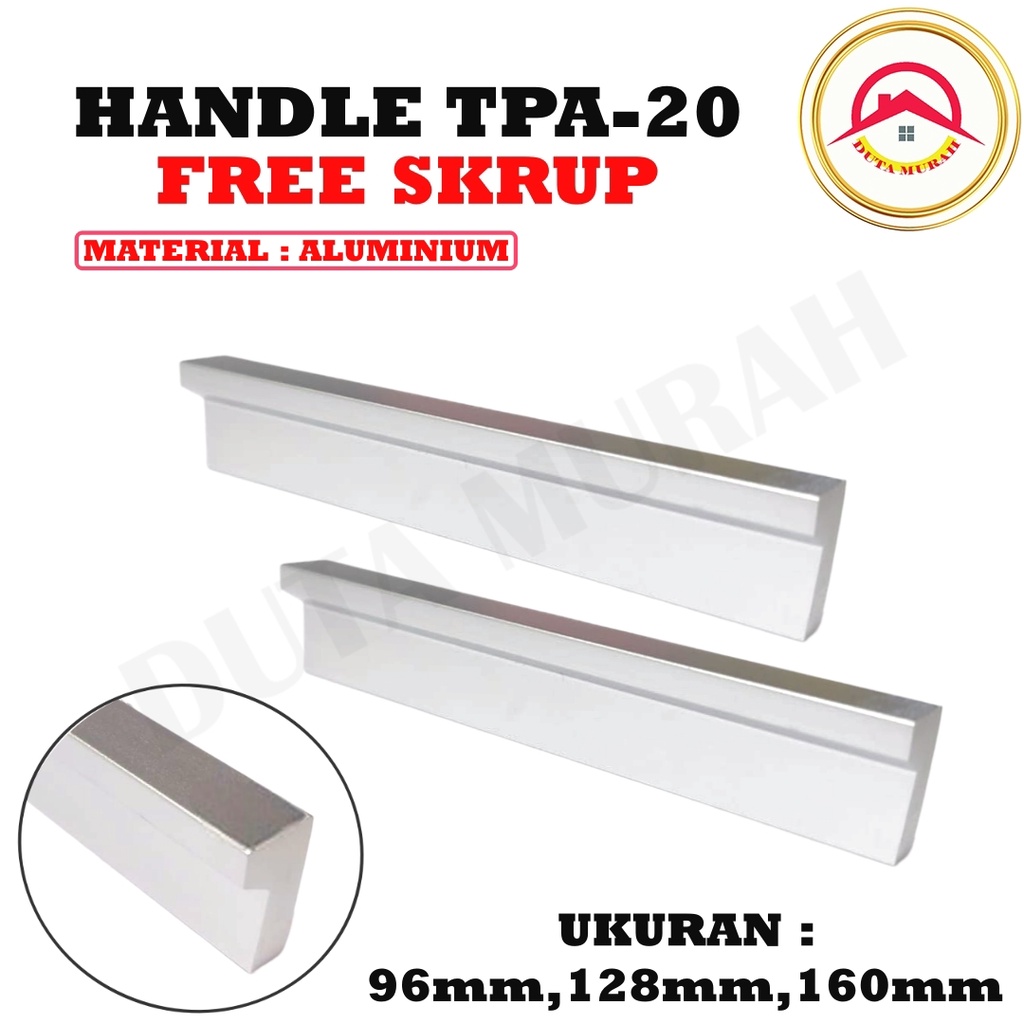 Handle Pegangan Tarikan Stainless TPA 20 Huben 96 mm,128 mm , 160 mm