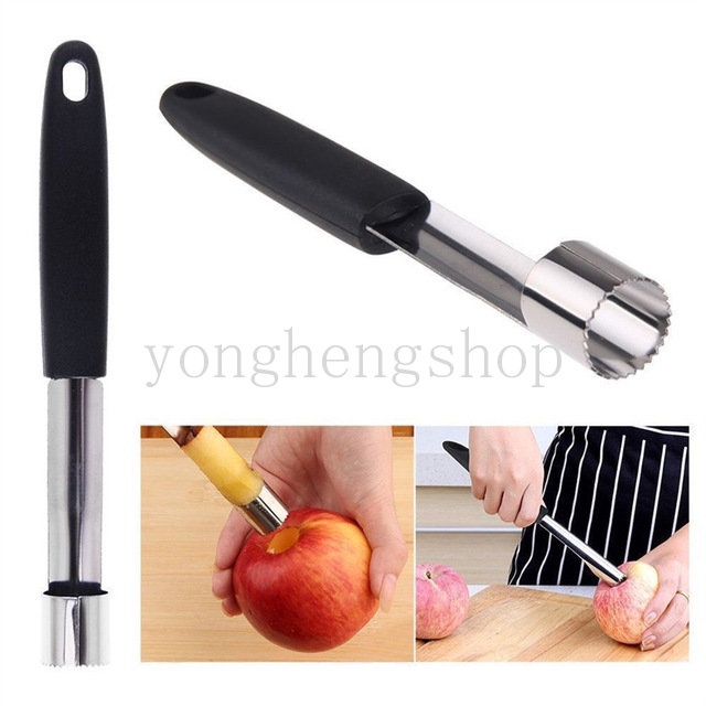 Kreatif Stainless Steel Pear Apple Corer Bibit Buah Pitter Remover Separator Stoner Gadget Dapur Warna Acak