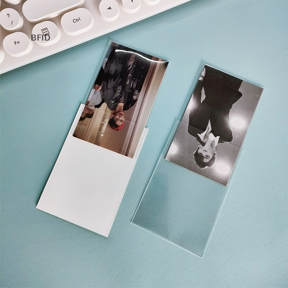 [BFID] 50pcs /set Pelindung Pelindung Kartu Transparan Pemegang Kartu Tarot Lengan Pelindung Lengan Pemegang Untuk Kartu Baseball Kartu Olahraga [ID]