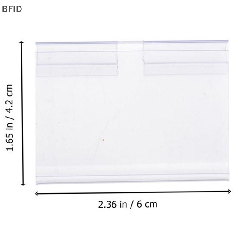 [BFID] 10pcs Plastik Sign Label Holder Rak Kawat Eceran Price Tag Label Merchandise Sign Display Holder Stand [ID]