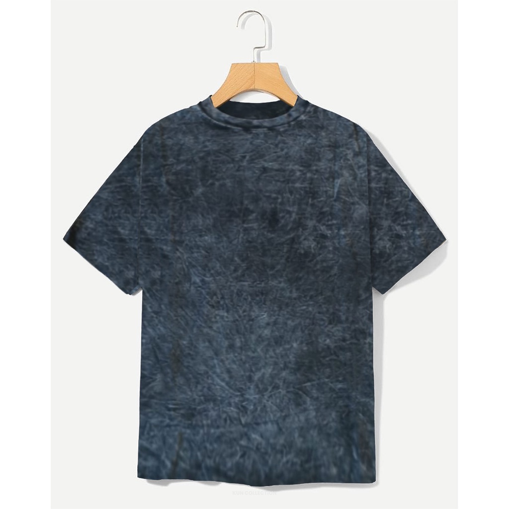 Kaos Polos Snow Wash Reguler Size Cotton Combed 30s Reguler T-Shirt - Kun Collection