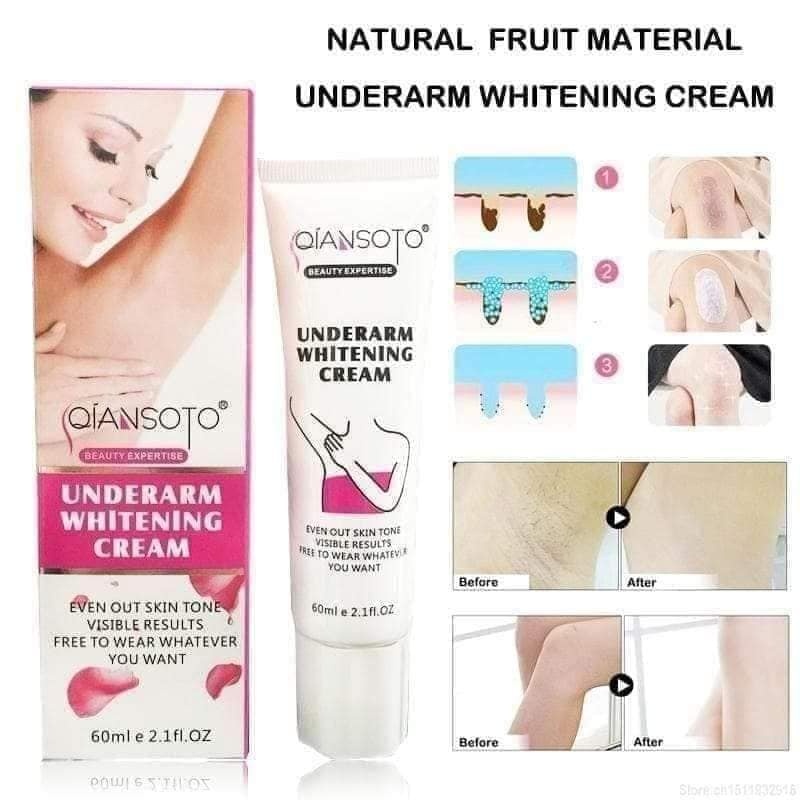 Krim Pemutih Ketiak &amp;  Pemutih Selangkangan Bokong Hitam Dan Lipatan Kulit Tubuh Dengan Underarm Cream 60ml