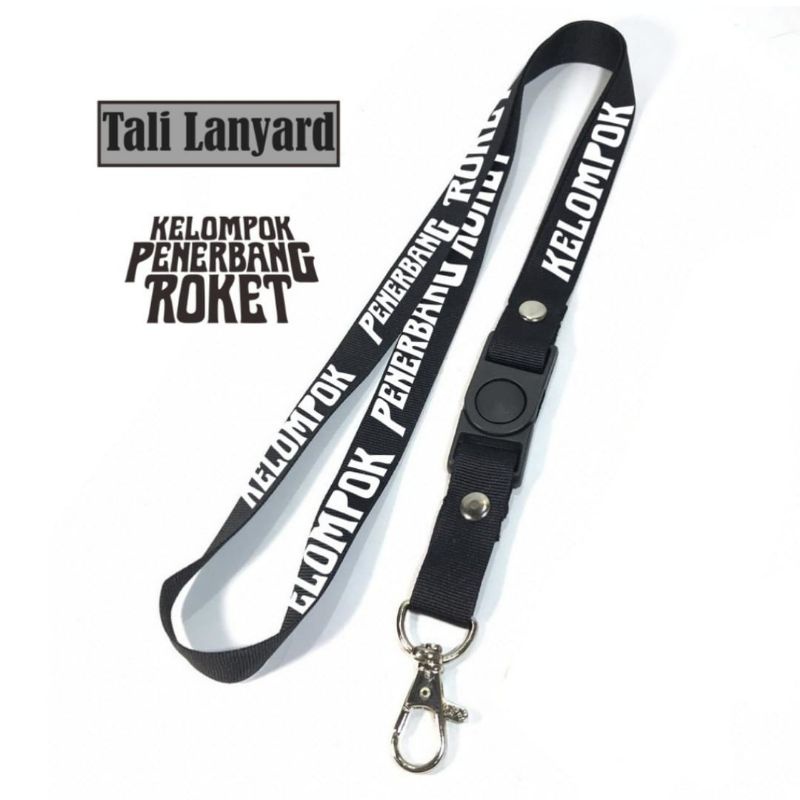

lanyard KELOMPOK PENERBANG ROKET lanyard KPR BAND METAL gantungan kunci name tag id card kartu nama / tali lanyard gantungan leher fullprint