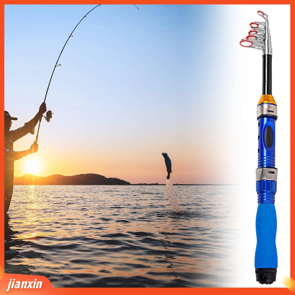 (In Stock) 1-2.3m Sea Pole Telescopic Super Hard Portable Mini Sea Pole Rivers Tasik Peralatan Pancing Untuk Outdoor