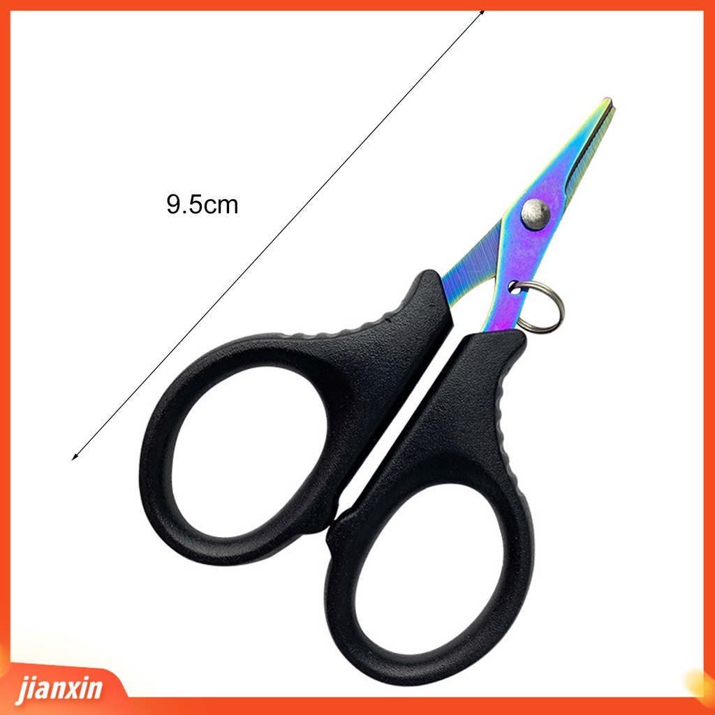 (In Stock) Gunting Pancing Multifungsi Portable Tahan Karat Ringan Aman Pisau Tajam Dengan Lanyard Tang Pancing Stainless Steel Kekuatan Tinggi Untuk Angling