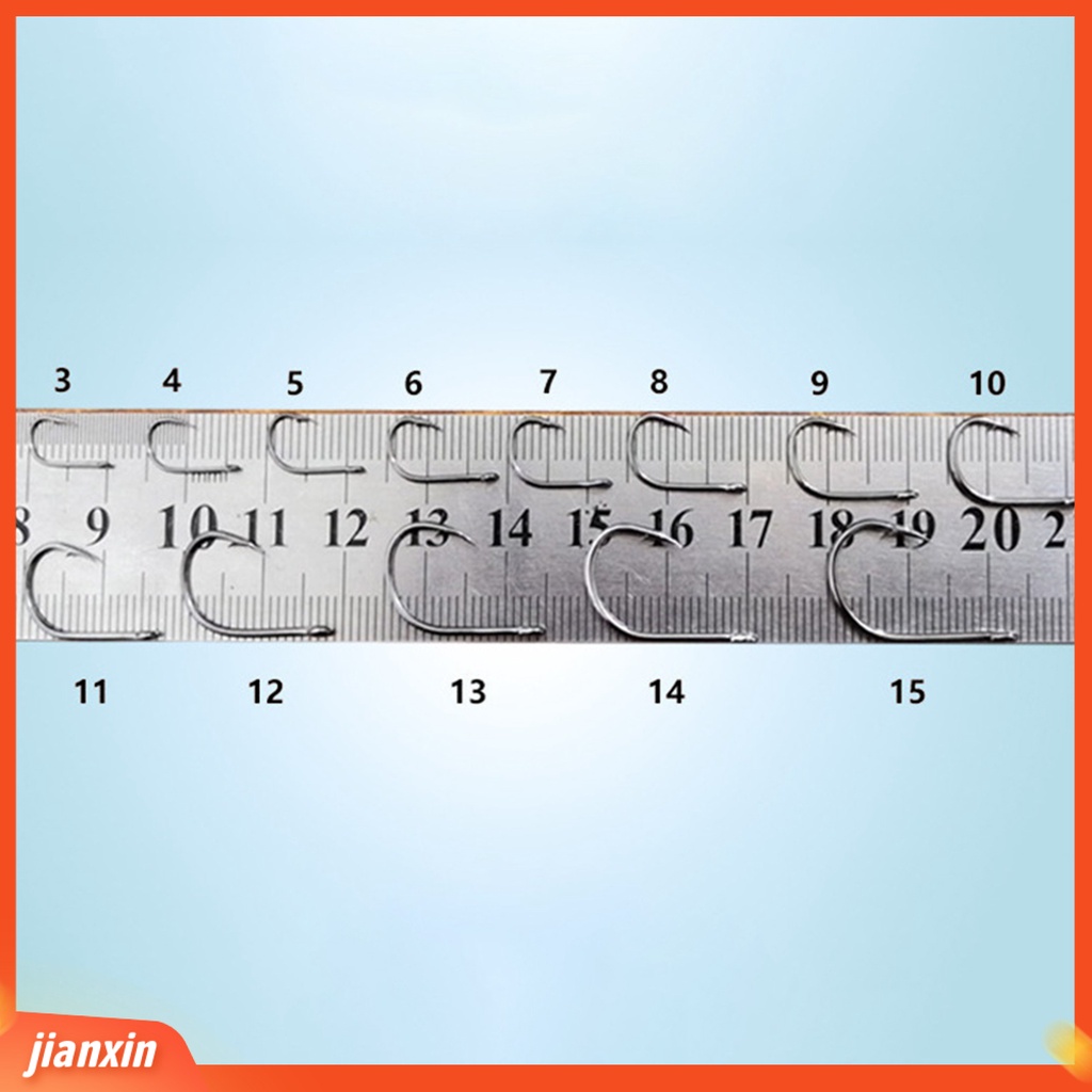 (In Stock) 1000Pcs Nomor 3-12 Tajam Memancing Jig Hook Compact Tahan Korosi Umur Panjang Beberapa Kait Memancing Untuk Pecinta Memancing