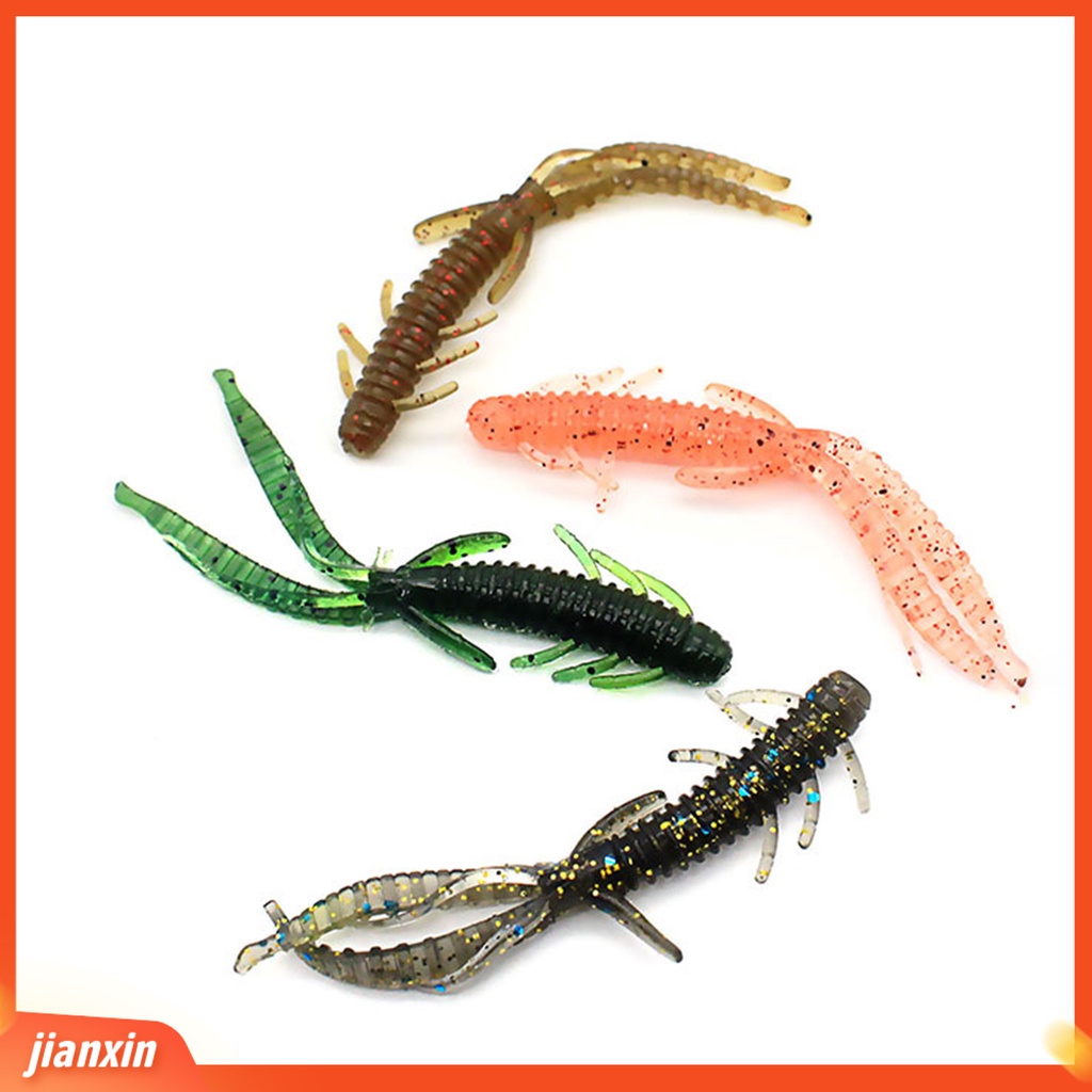 (In Stock) 10Pcs 7.2cm /1.8g Umpan Buatan Tahan Gigit Fleksibel Silikon Simulasi Udang Memancing Umpan Untuk Air Tawar Air Asin